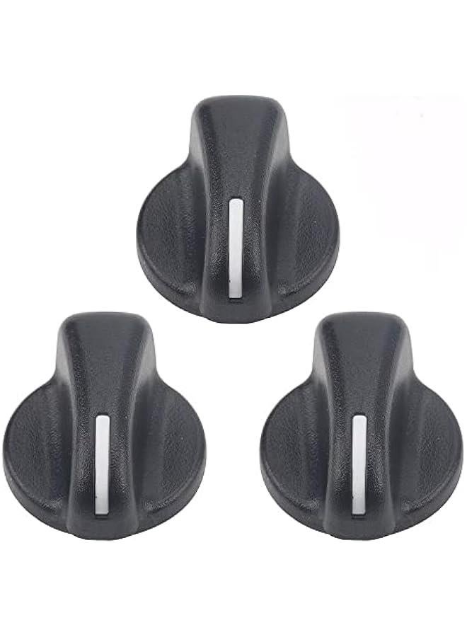 3PCS A/C Heater Air Conditioning Knob Control Blower Fan Knob Compatible for for Jeep Wrangler 1999-2006,for Dodge Ram for 1999-2003 for 5011218AC