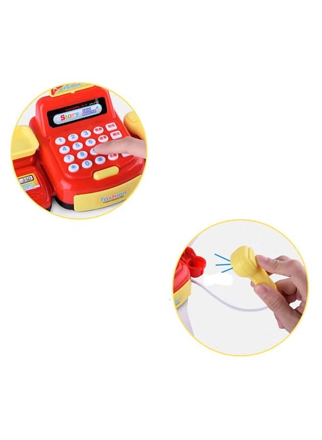 Electronic Cash Register Pretend Play Set 12 x 11 x 18cm