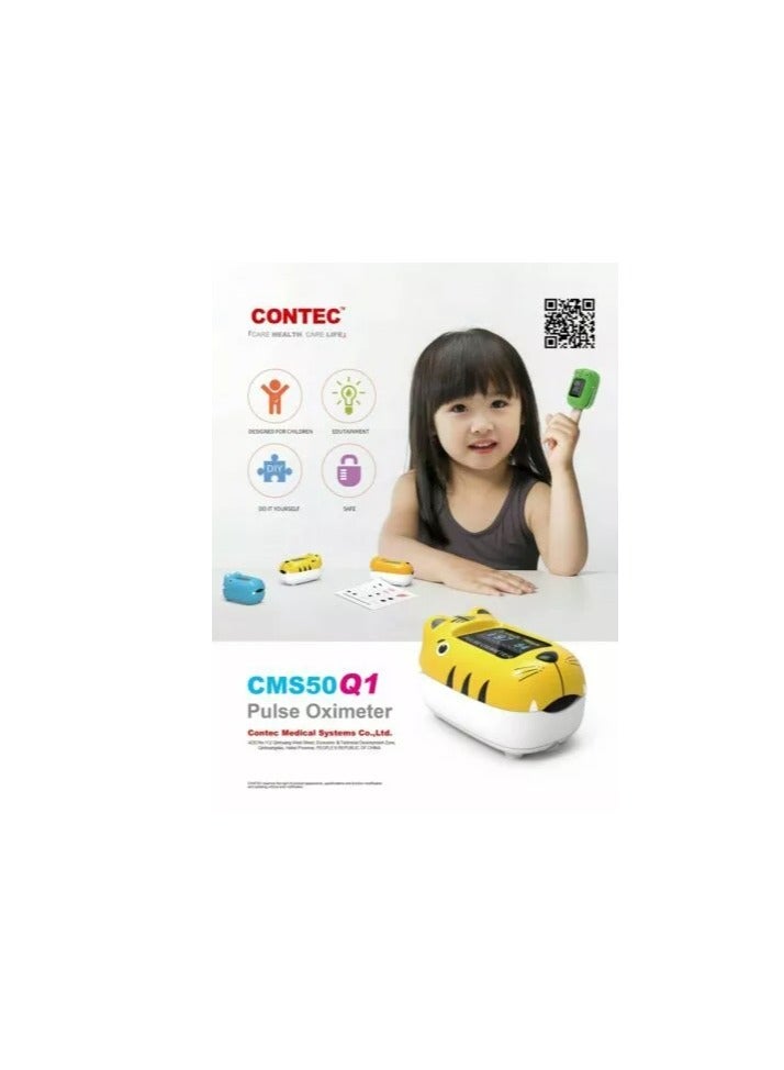 CONTEC Pulse Oximeter CMS50Q1 Child Fingertip Infant Baby SPO2 Monitor PR HR New