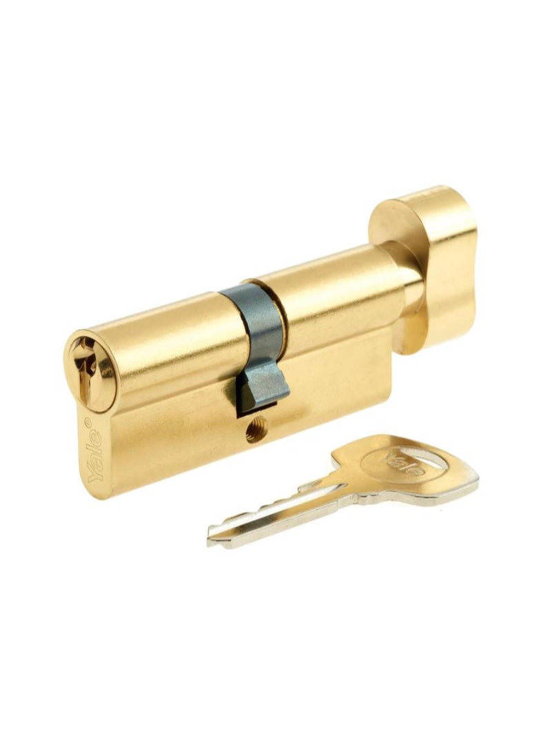 Yale Entrance Cylinder 70mm Brass