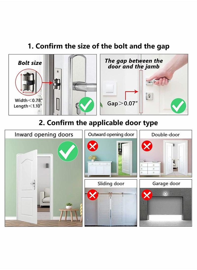 Portable Door Lock, Travel Door Locker Latch Traveling Extra Locks