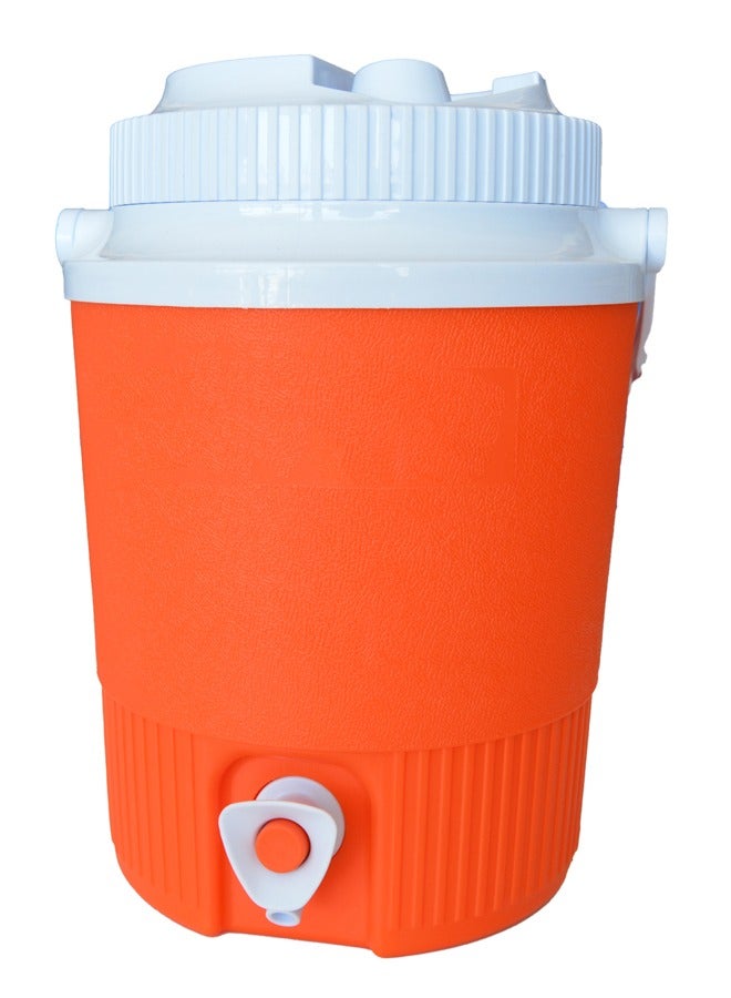 Water Cooler Keep Cold water with Plastic in Orange Color Small 4.5 Litres