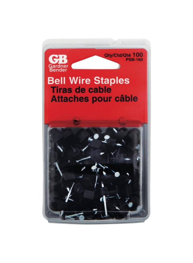 Gardner Bender Plastic Insulated Bell Wire Staples 2.1x1.27cm 100Pc