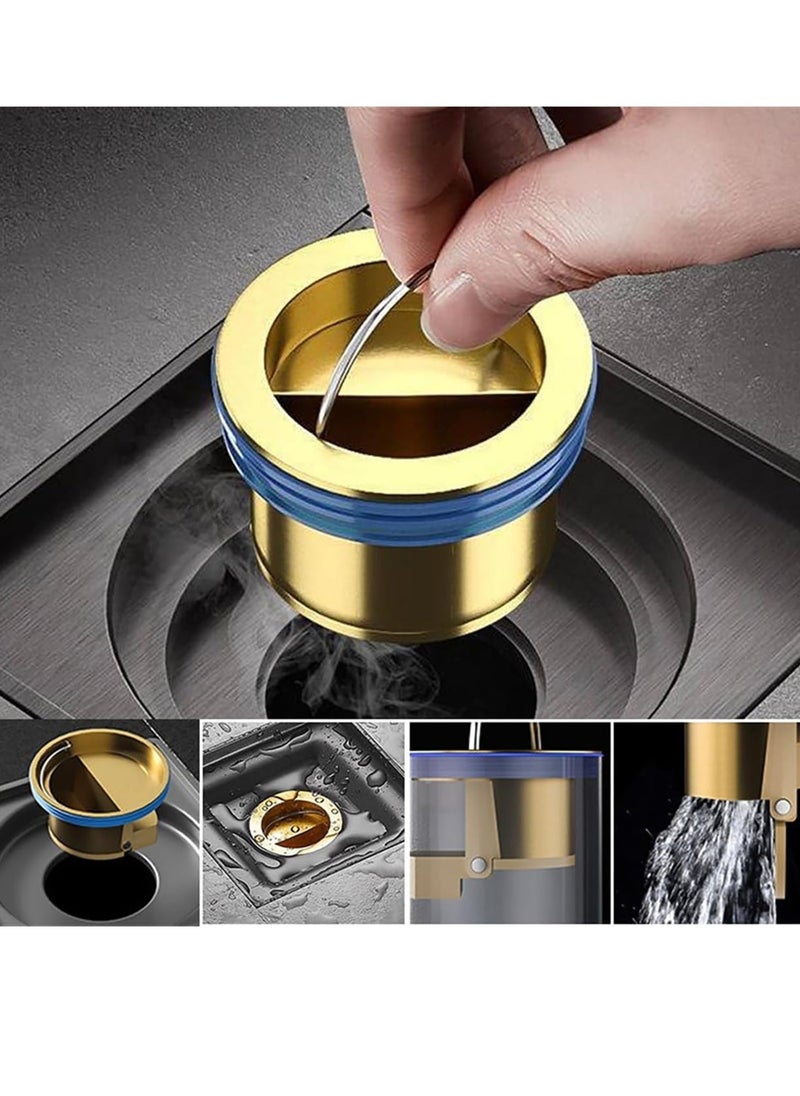 2 Pack Sewer Floor Leaky Stinking Core, Toilet Floor Drain Deodorizing Core, Shower Drain Floor Drain Backflow Preventer, Suitable for Pipes Tubes in Toilet Bathroom Kitchen