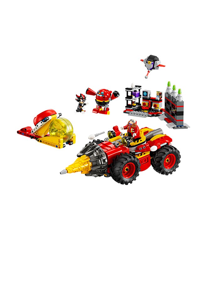 Sonic The Hedgehog Super Sonic Vs. Egg Drillster, Video Game Toy Gift For Kids, Adventure Set With Shadow And Dr. Eggman For Boys And Girls Aged 8 And Over 76999 (590 Pieces)