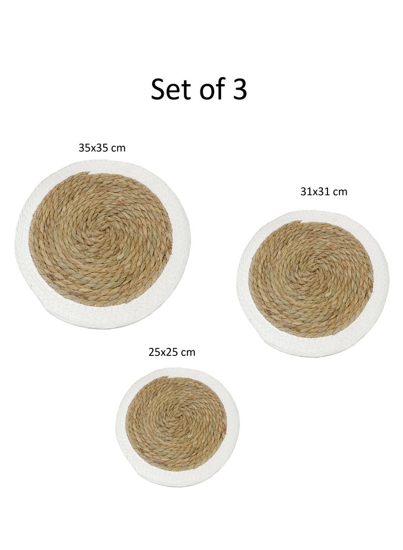 Placemats Dining Table Placemats Heat Resistant High Heat Resistant Woven Table Mat  Set of 3