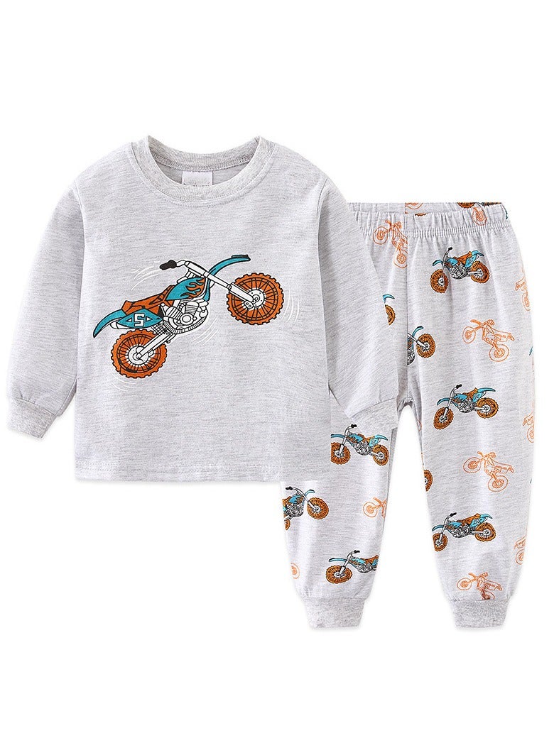 Boys' Long-Sleeved Trousers And Sweatshirt SuitTwo-Piece Set