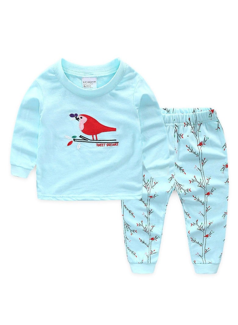 Boys' Long-Sleeved Trousers And Sweatshirt SuitTwo-Piece Set