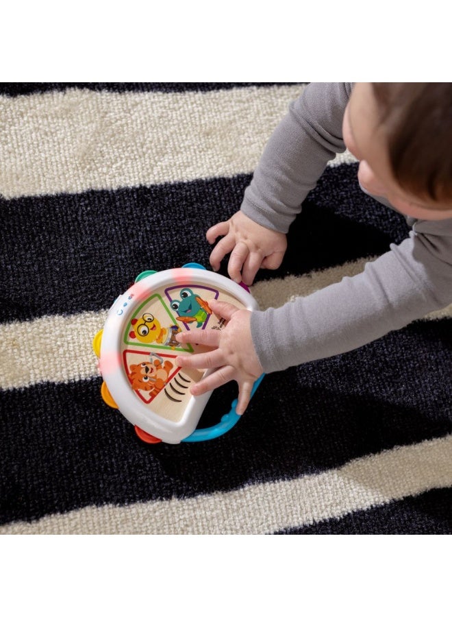 Baby Einstein - Hape Tap & Shake Magic Touch Tambourine, Musical Discovery Toy, Sounds & Lights, Ages 6 Months+