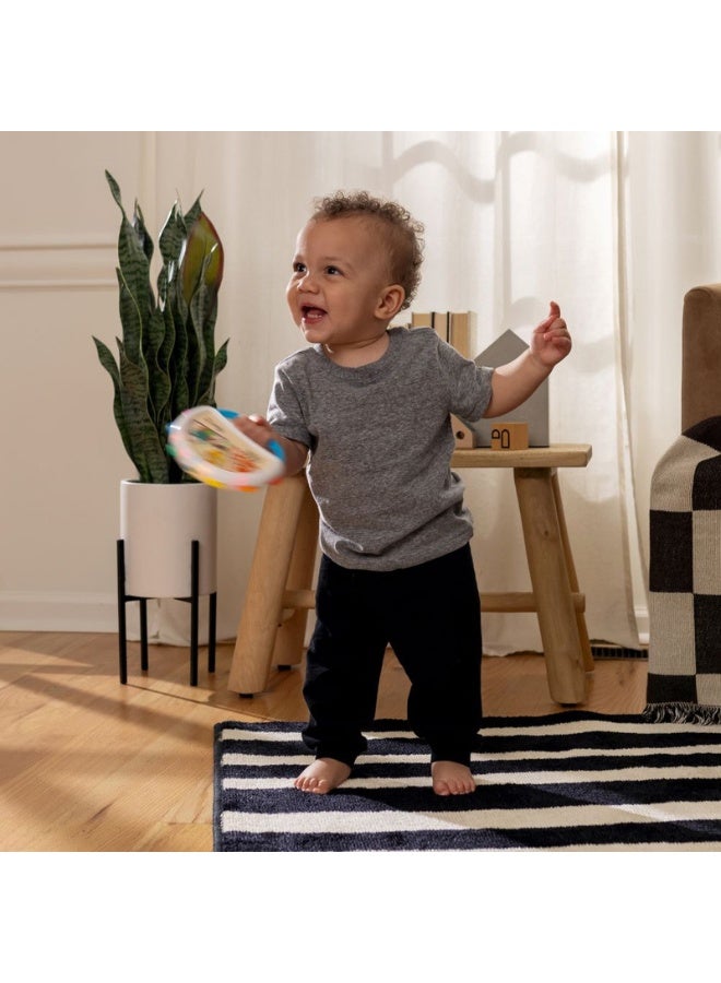 Baby Einstein - Hape Tap & Shake Magic Touch Tambourine, Musical Discovery Toy, Sounds & Lights, Ages 6 Months+