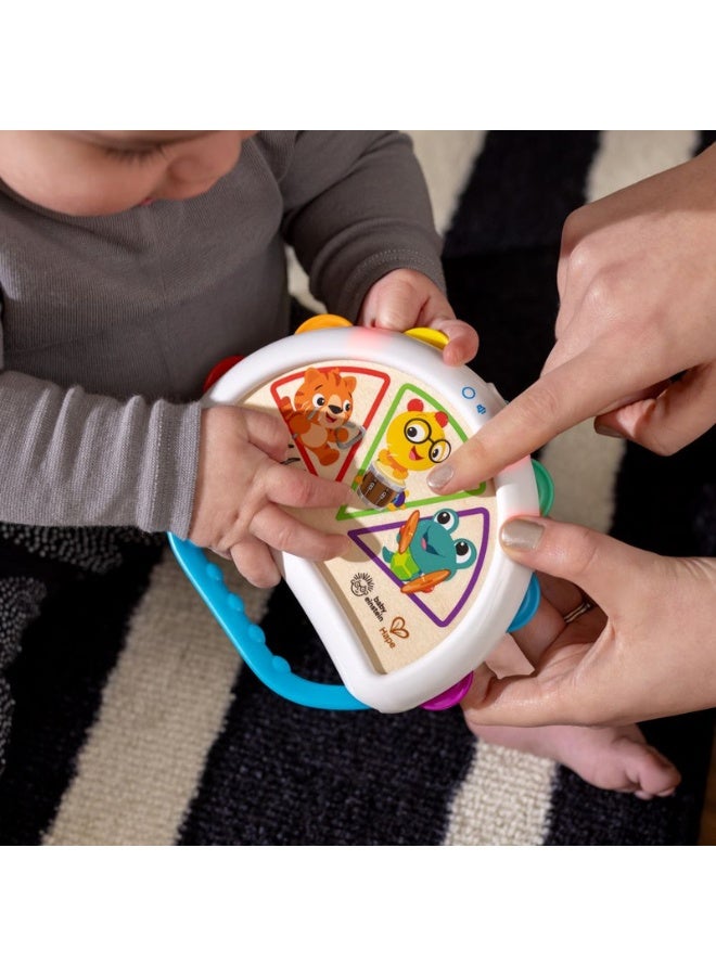 Baby Einstein - Hape Tap & Shake Magic Touch Tambourine, Musical Discovery Toy, Sounds & Lights, Ages 6 Months+