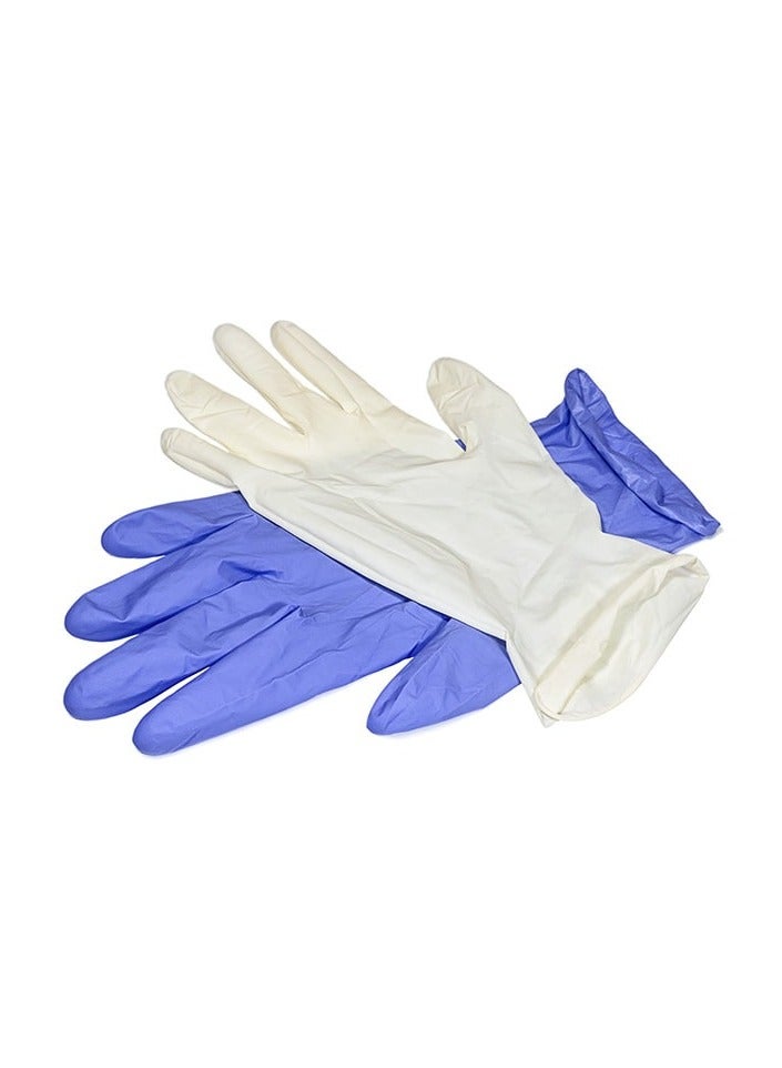 100-Pieces Powder Free Latex Disposable Examination Gloves