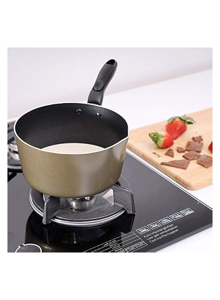 Non-Stick Milk Pan – 14cm/1 Litre Saucepan – Pouring Spout with Ergonomic Handle - Tea Pan Saucepan Milk Pot – Ideal as Coffee pot, Tea pot, Milk pot & a Small saucepan