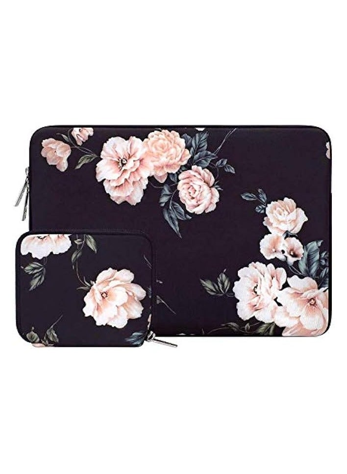 Laptop Sleeve Compatible with MacBook Air/Pro, 13-13.3 inch Notebook, Compatible with MacBook Pro 14 inch 2023-2021 A2779 M2 A2442 M1, Neoprene Camellia Bag Cover with Small Case