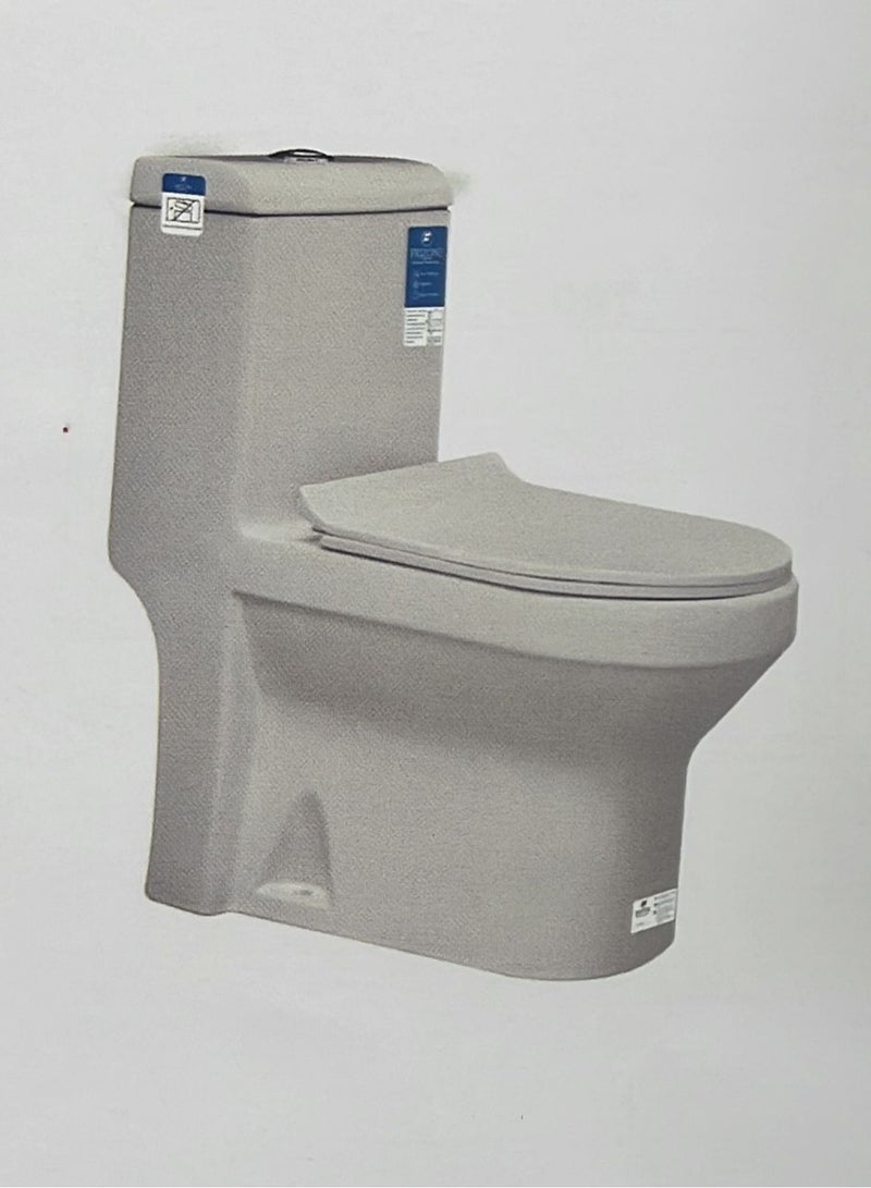 Friezon FWC01Floor Mounted White Water Closet with Toilet Seat Cover