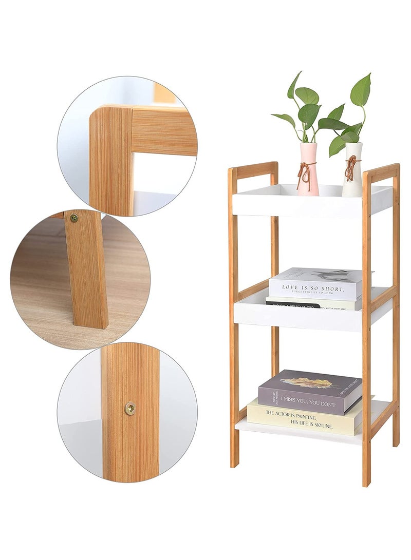 Multifunctional Bamboo Shelving Unit Bamboo Multipurpose Storage Organizer Rack Shelf Wood Flowers Rack Plants Stand Bamboo Shelf Storage Stand