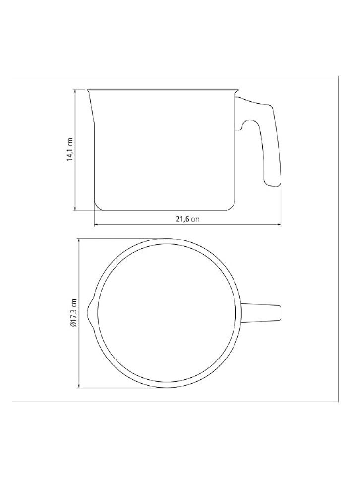 Paris 16cm 2.7L Red Aluminum Multipurpose Boiler with Interior and Exterior Starflon Max Red PFOA Free Nonstick Coating