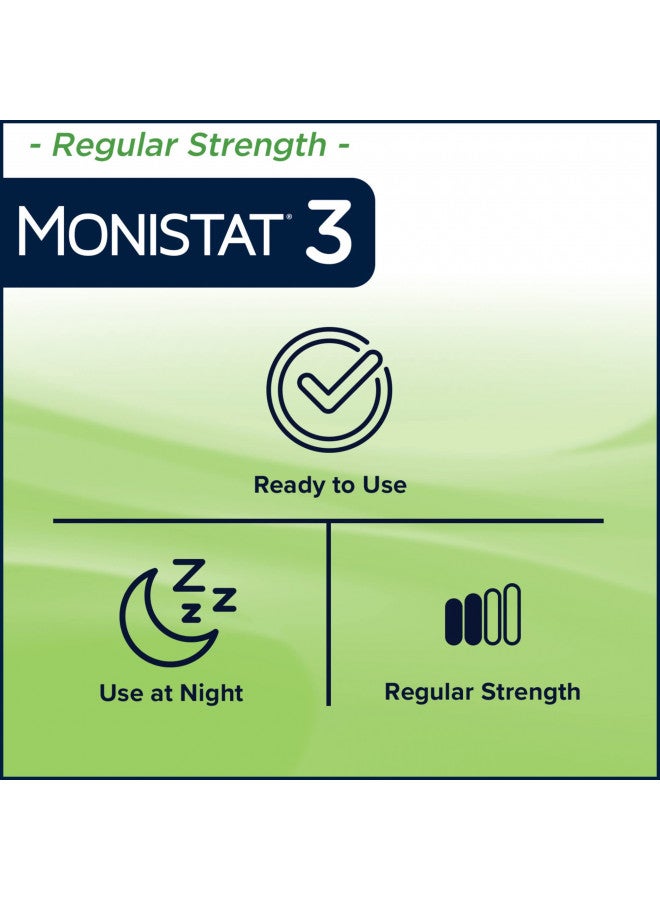 Monistat 3-Day Yeast Infection Treatment Pre-Filled Cream Applicators, 0.18 Ounce