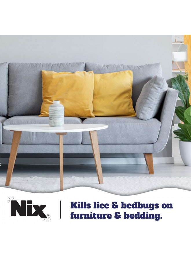 Nix Lice & Bedbug Killing Spray for Home, Bedding & Furniture, 5 fl oz