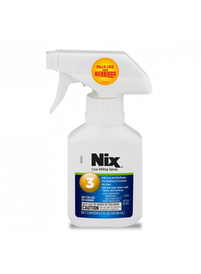 Nix Lice & Bedbug Killing Spray for Home, Bedding & Furniture, 5 fl oz