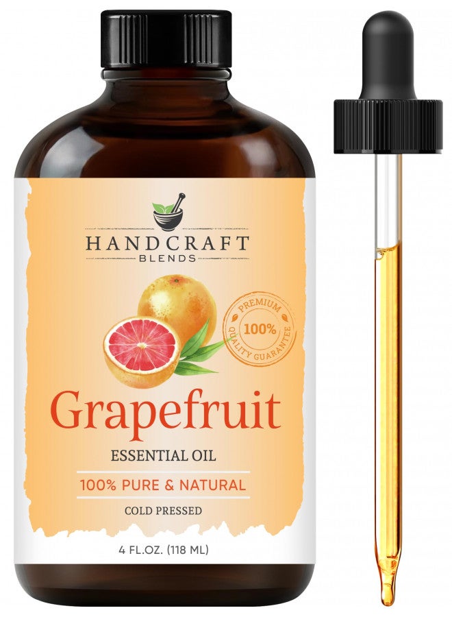 Handcraft Grapefruit Essential Oil - 100% Pure and Natural - Premium Therapeutic Grade with Premium Glass Dropper - Huge 4 fl. Oz