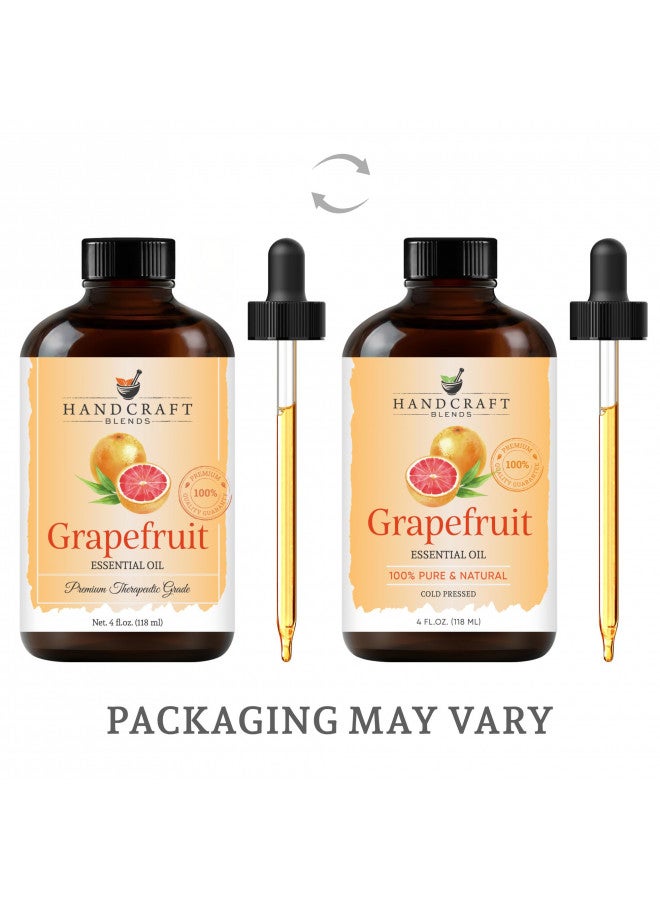 Handcraft Grapefruit Essential Oil - 100% Pure and Natural - Premium Therapeutic Grade with Premium Glass Dropper - Huge 4 fl. Oz