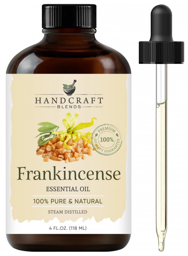 Handcraft Frankincense Essential Oil - 100% Pure & Natural - Premium Therapeutic Grade with Premium Glass Dropper - Huge 4 fl. Oz