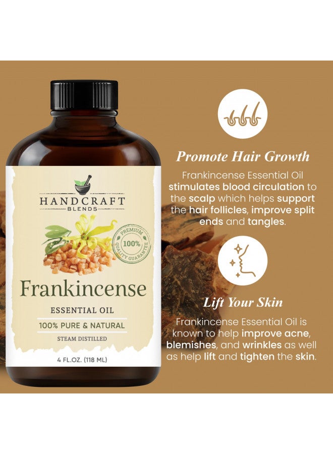 Handcraft Frankincense Essential Oil - 100% Pure & Natural - Premium Therapeutic Grade with Premium Glass Dropper - Huge 4 fl. Oz