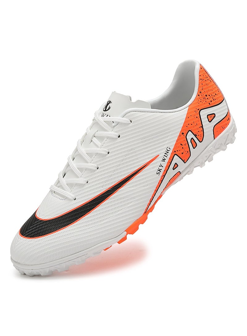 Football Cleats For Men And Women And Kid,Indoor Outdoor Low Top Unisex Soccer Shoes Lightweight Shock Resistant Training Boots Professional Turf Shoes Sport Athletic Ground Football Boots