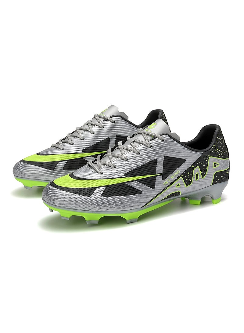 SKY WING Football Cleats Men And Women And Kid,Indoor Outdoor Low Top Soccer Shoes For Boy And Girl Lightweight Shock Resistant Training Boots Professional Turf Shoes Sport Athletic Ground Football Boots