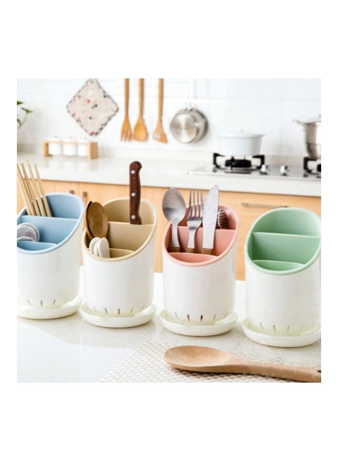 Multifunction Kitchen Tableware Storage Spoon Knife Chopsticks Cage Rack pink 12.5x12.5x19cm