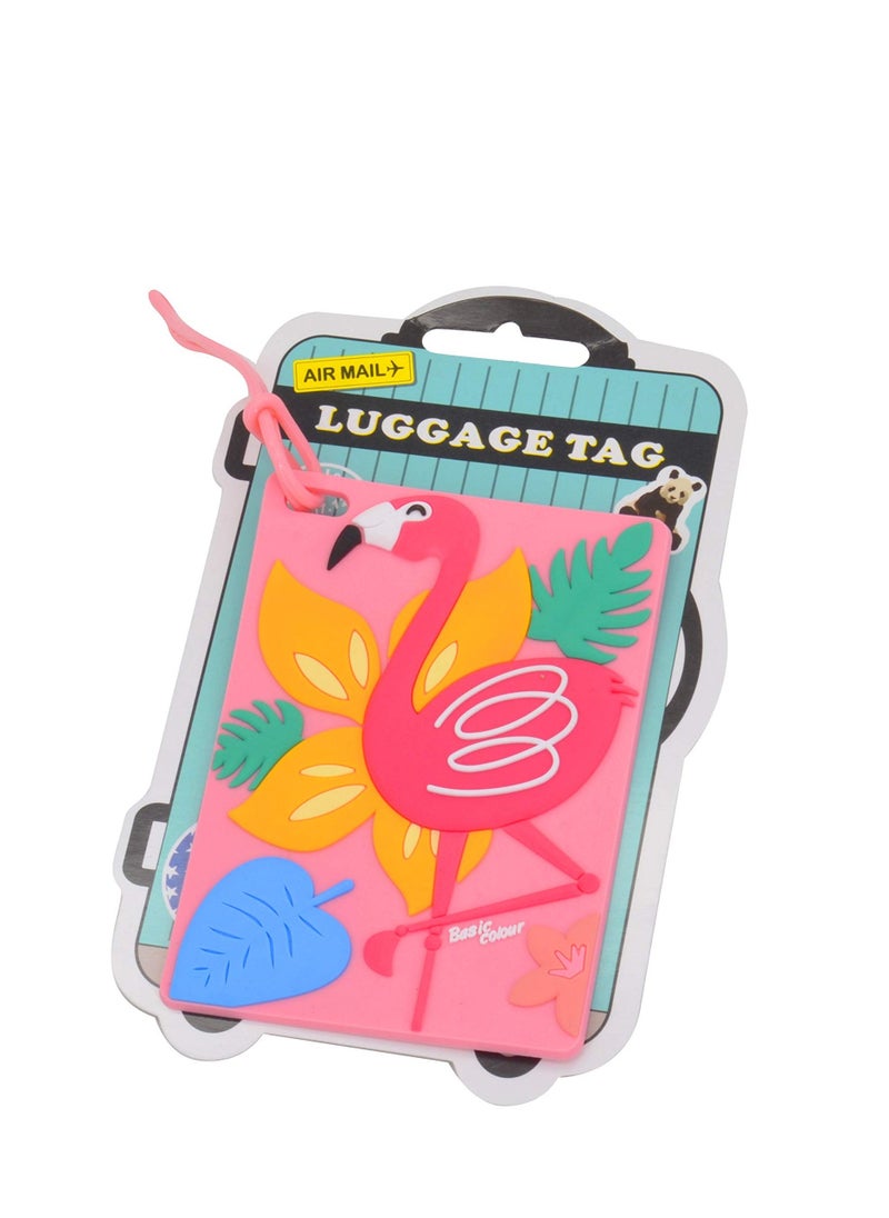 4pcs   Flamingo Silicone Luggage Tag Travel Bag Suitcase Tag Identifier