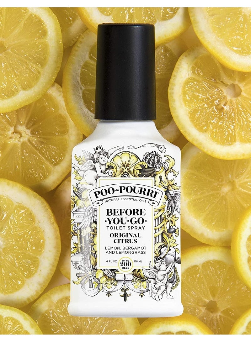 Poo-Pourri Before-You- go Toilet Spray, 4 Oz, Original Citrus