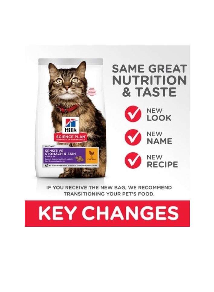 Hill's Science Plan Sensitive Stomach & Skin Adult Cat Food with Chicken