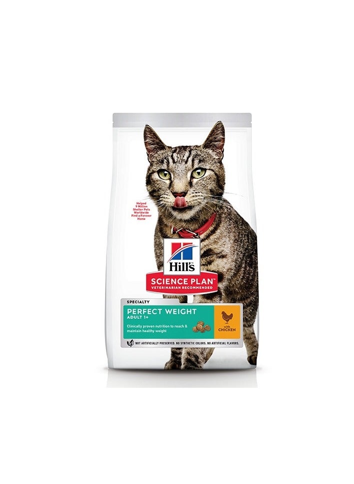 Hill's Science Plan Perfect Weight Adult Cat Food with Chicken