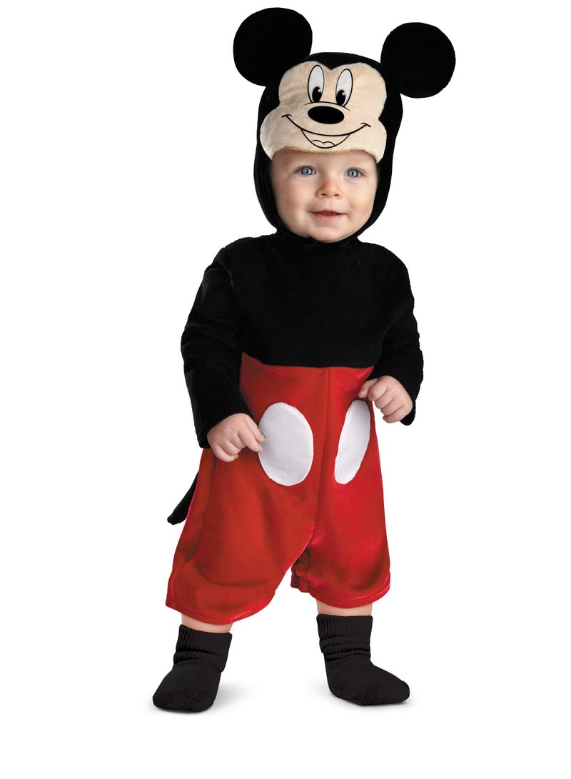 Disney Baby Mickey Mouse Classic Infant Costume, Red,12-18 Months