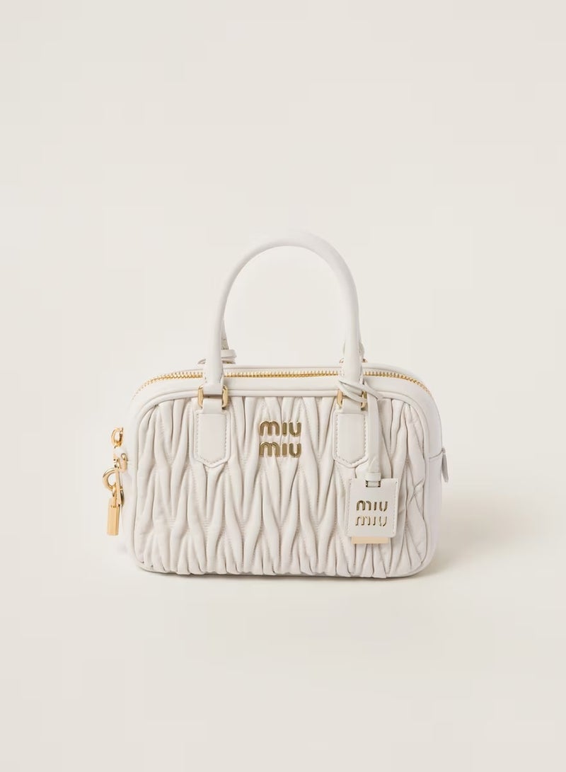 MIU Arcadie Quilted nappa leather bag Shoulder Crossbody