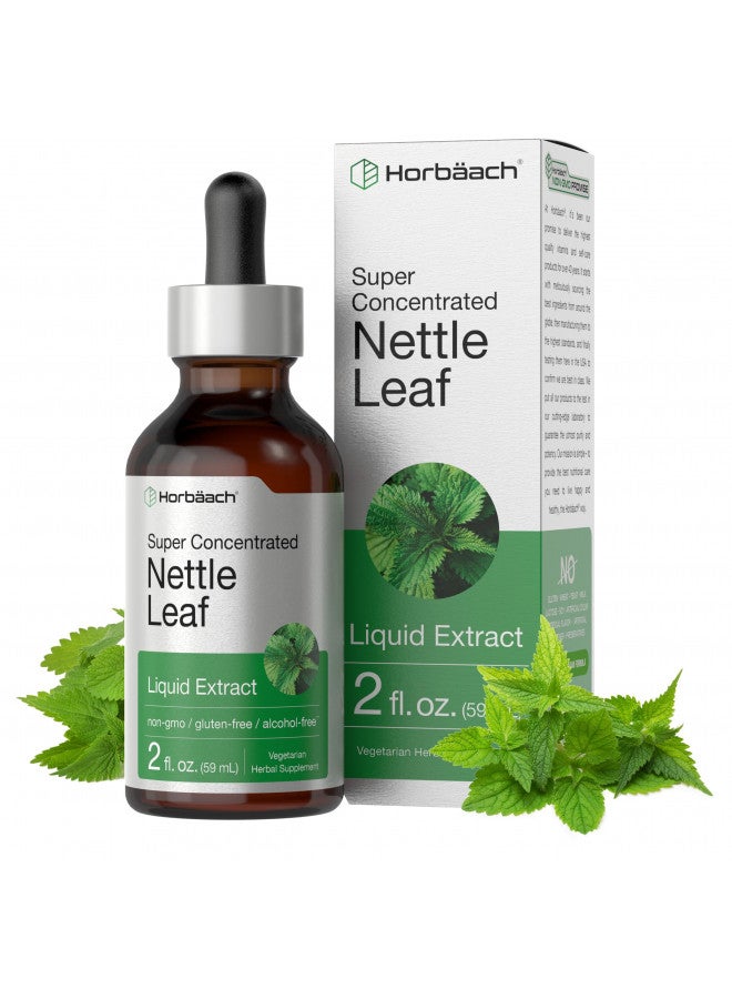 Stinging Nettle Leaf Extract | 2 fl oz | Alcohol Free Liquid | Vegetarian, Non-GMO, Gluten Free Tincture | by Horbaach