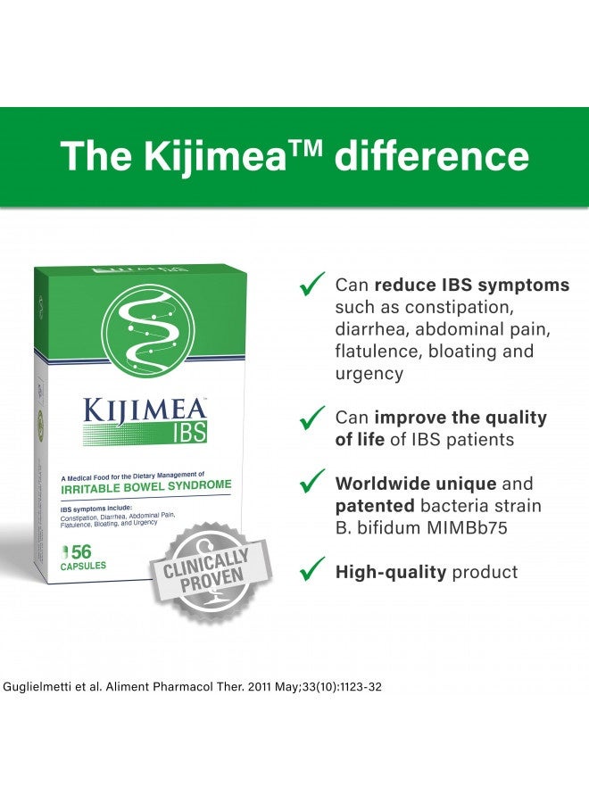 Kijimea Ibs, Medical Food For The Dietary Management Of Irritable Bowel Syndrome 56 Capsules