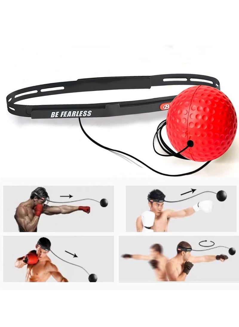 Boxing Reflex Ball Boxing Reflex Balls Family Pack Training Boxing Equipment with Adjustable Headband for Reaction Speed and Hand Eye Coordination Training