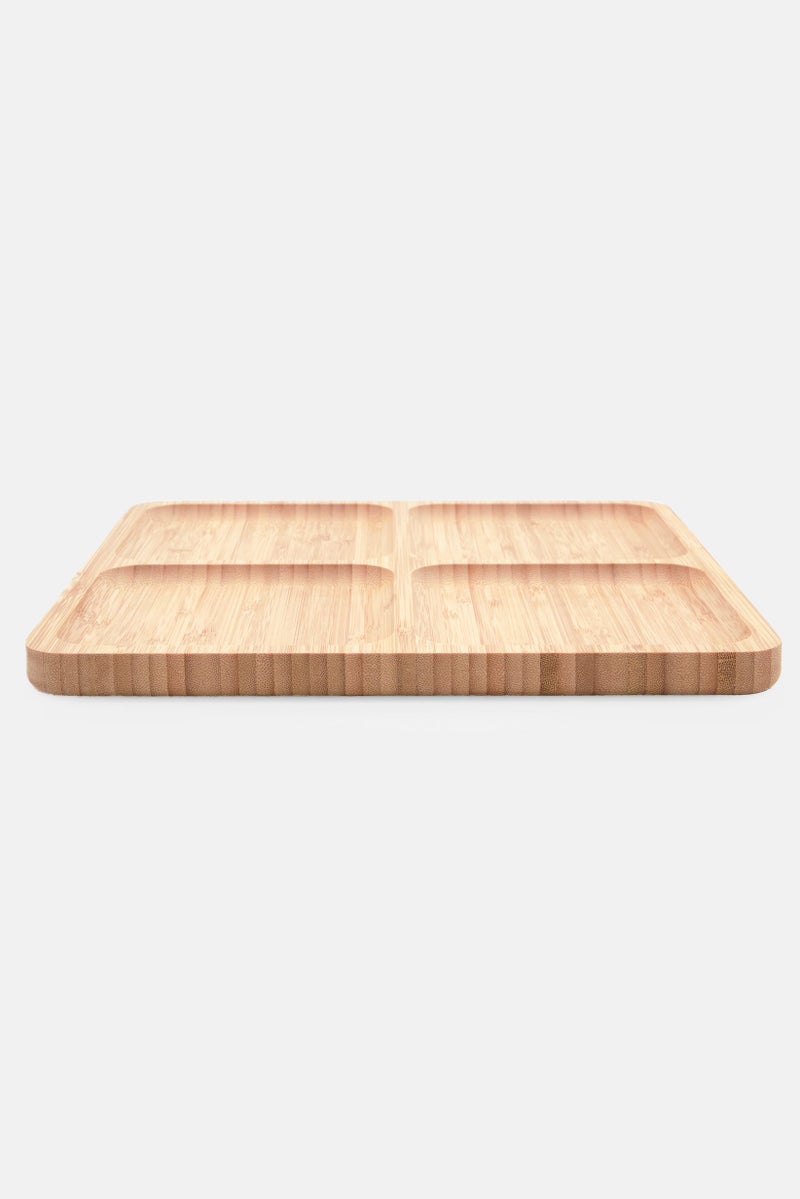 Wooden Serving Platter 30 x 30 x 1,8 cm, Beige