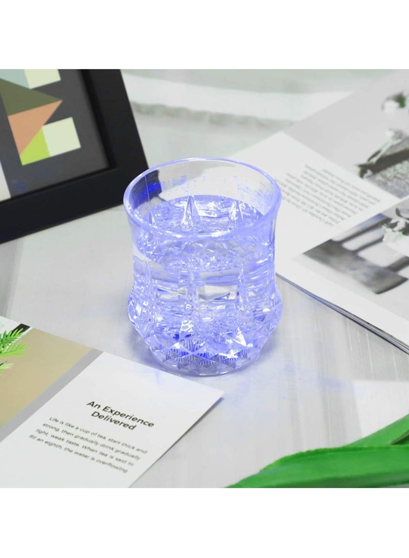 Multicolor LED Light-Up Cups – Liquid Activated to Flash and Glitter, Perfect for Bars, Nightclubs, Halloween Parties, and More. Automatically Lights Up When Filled for a Glowing Drinking Experience.