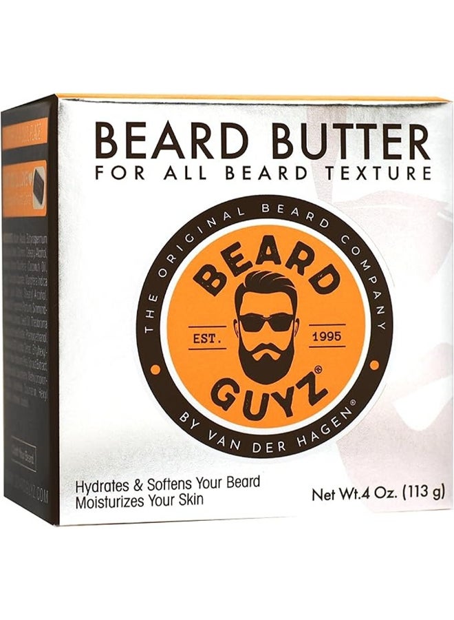 Beard Guyz Original Beard Butter, Hydrates & Softens Beard White 113grams