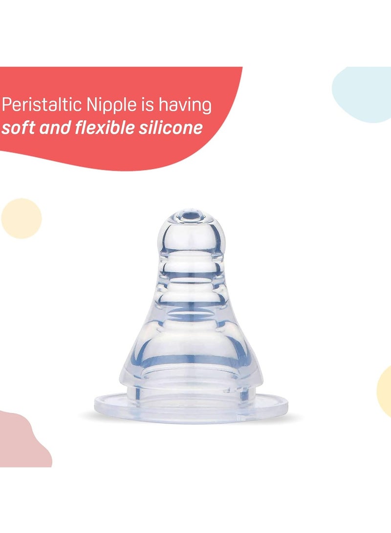 Pigeon Peristaltic Nipple LL Y Cut,for 12+ Month Babies,BPS Free,BPA Free,Pack of 2