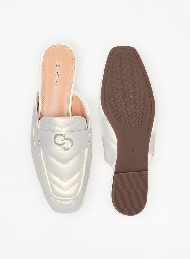 Women's Quilted Slip-On Mules