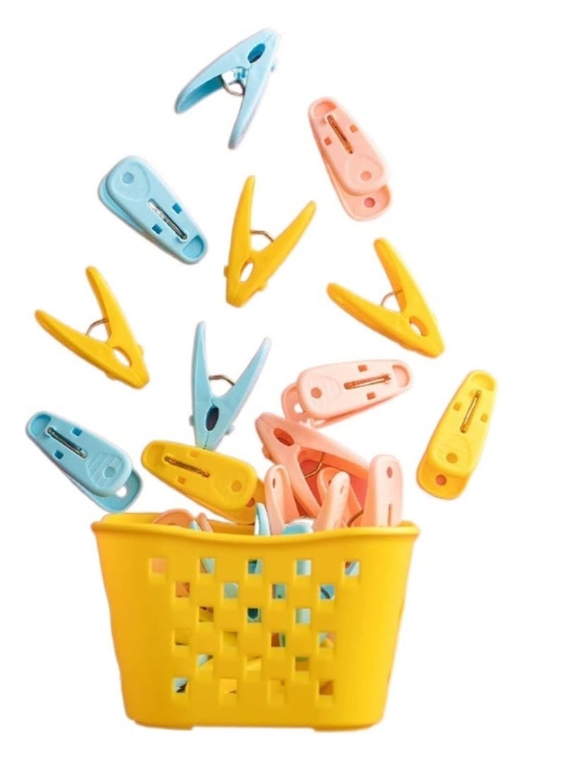 50pcs Cute Clothes Pegs—Versatile Clothespins for Laundry, Hanging, and Storage—Perfect for Hangers, Racks, Towels, and Home Organization.