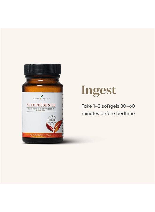 SleepEssence Essential Oil Supplement - with 4 Powerful Essential Oils - 30 Capsules
