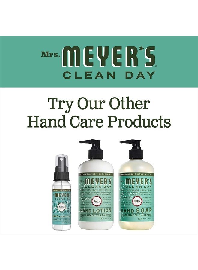 Mrs Meyers Hand Soap Basil 12.5 Ounce Pump (370ml) (6 Pack)