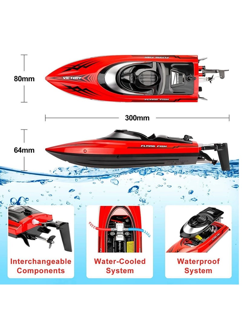 Hj811 Fast Speed RC Boat 20+MPH Electric Racing Boat Hobby RTR Adults Kids Outdoor Toy