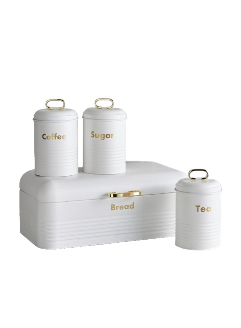 4-Piece Canister and Bread Bin Set